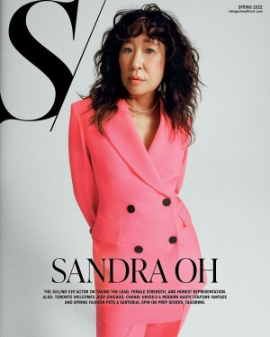 Sandra Oh Instagram - Thank you @smagazineofficial.  This Spring 2022 issue will be on newsstands March 29th. 
Photography by @leeorwild
Styling by @petraflannery
Makeup by @jostrettell
Hair by @jennychohair
Nails by @nailsbyshige
Yay Canada 🇨🇦