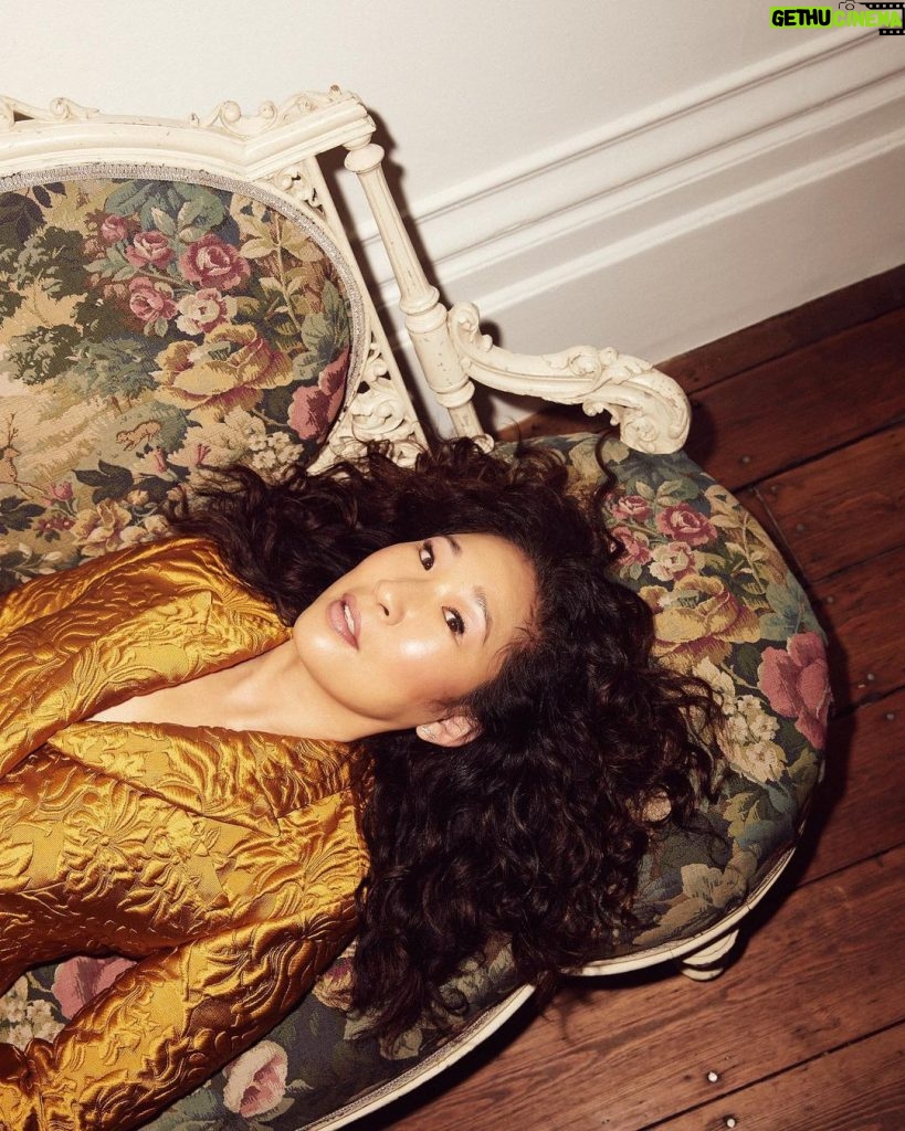 Sandra Oh Instagram - So much fun at this photoshoot. #netflixthechair starting this Friday!! Thanks #emmymagazine and Team. @televisionacad @zoemcconnell @tahira_makeup @nicky_yates @rosecefalu @netflix @imprintpr #netflixthechair