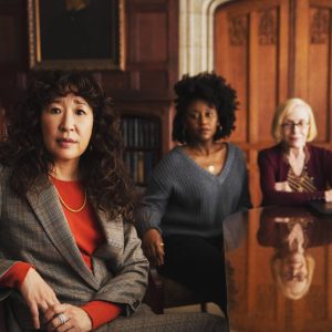Sandra Oh Instagram - Change in plans - the Chair premieres Aug 20th on Netflix @netflix @itsnanamensah @hollandvtaylor