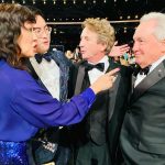Sandra Oh Instagram – ❤️ @shondarhimes and Chandra Wilson, ❤️ @squidgamenetflix , ❤️ me some @nbcsnl Women, ❤️great actors Michael Stuhlbarg and Steve Zahn, It looks like  I’m admonishing Lorne Michaels, but really I’m pointing out his @orderofcanada Martin Short has one too. Me next! ❤️ 🇨🇦