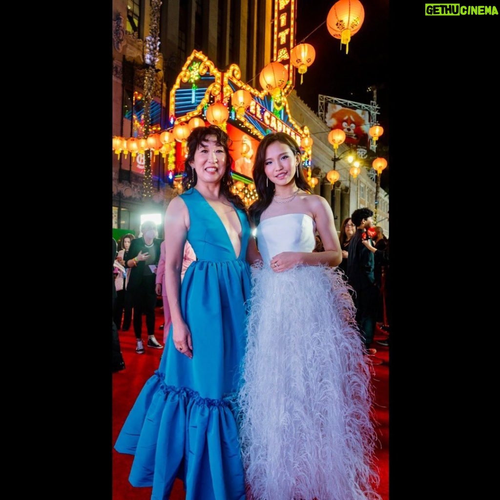 Sandra Oh Instagram - Introducing Ming Lee and the cast and creators of @pixarturningred at our World Premiere @elcapitanthtre @disneyplus March 11th!