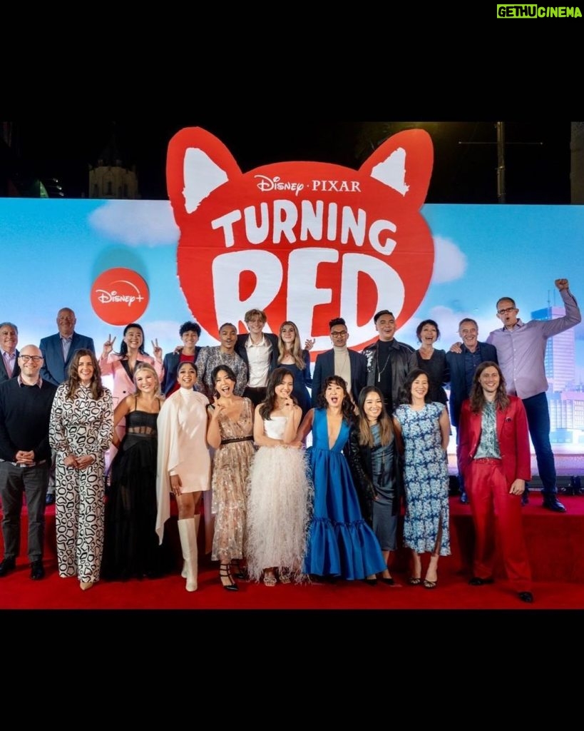 Sandra Oh Instagram - Introducing Ming Lee and the cast and creators of @pixarturningred at our World Premiere @elcapitanthtre @disneyplus March 11th!