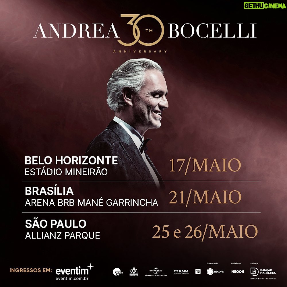 Sandy Instagram - ARTISTA CONVIDADA: SANDY ❤️ Temos a honra e o prazer de apresentar a convidada de Andrea Bocelli na turnê que celebra os 30 anos de carreira do tenor mais amado do mundo! Com sua voz doce e carisma, Sandy trará ainda mais brilho aos concertos que acontecem em maio em Belo Horizonte, Brasília e São Paulo. Garanta seus ingressos em @eventimbrasil Realização: Dançar Marketing #AndreaBocelli #BocelliBrasil2024 #dmkt #DancarMarketing