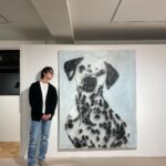 Sang Heon Lee Instagram - Bought a piece, made a piece 🎨🖼️🧑‍🎨 Dalmatian/Artist: @ricardopassaporte Gallery: @duartesequeiragallery Mint/Blueberry Ice cream: @sangheonleesh Sensei/Teacher/스승님: @soohyo_ @kimsoohyo Seoul, South Korea