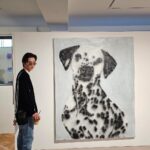 Sang Heon Lee Instagram - Bought a piece, made a piece 🎨🖼️🧑‍🎨 Dalmatian/Artist: @ricardopassaporte Gallery: @duartesequeiragallery Mint/Blueberry Ice cream: @sangheonleesh Sensei/Teacher/스승님: @soohyo_ @kimsoohyo Seoul, South Korea