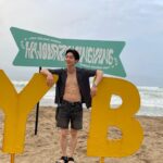 Sang Heon Lee Instagram - Yangyang 🐏🐏❤️ first time in surfy beach, wont be my last 😜 #양양 #서피비치 #yangyang 양양서피비치