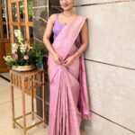 Saniya Iyappan Instagram - Happy New Year 💝 Saree : @kanchivaram.in Styling : @shantikrishna Draping : @drapist_daira Hair : @zara___makeover Kochi, India