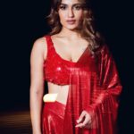 Saniya Iyappan Instagram - ❤️‍🔥 Mua : @samsonlei_hair_and_makeup Photographer: @shamim_zyed Styling : @styledbyammu @keepitsstylish_by_ammu Red Pre-draped saree and sequined blouse by @shopcultmodern x @431_88 exclusively at l Video & assist @ridhad__richu Dubai, United Arab Emirates