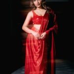 Saniya Iyappan Instagram - ❤️‍🔥 Mua : @samsonlei_hair_and_makeup Photographer: @shamim_zyed Styling : @styledbyammu @keepitsstylish_by_ammu Red Pre-draped saree and sequined blouse by @shopcultmodern x @431_88 exclusively at l Video & assist @ridhad__richu Dubai, United Arab Emirates