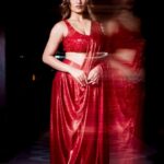 Saniya Iyappan Instagram - ❤️‍🔥 Mua : @samsonlei_hair_and_makeup Photographer: @shamim_zyed Styling : @styledbyammu @keepitsstylish_by_ammu Red Pre-draped saree and sequined blouse by @shopcultmodern x @431_88 exclusively at l Video & assist @ridhad__richu Dubai, United Arab Emirates