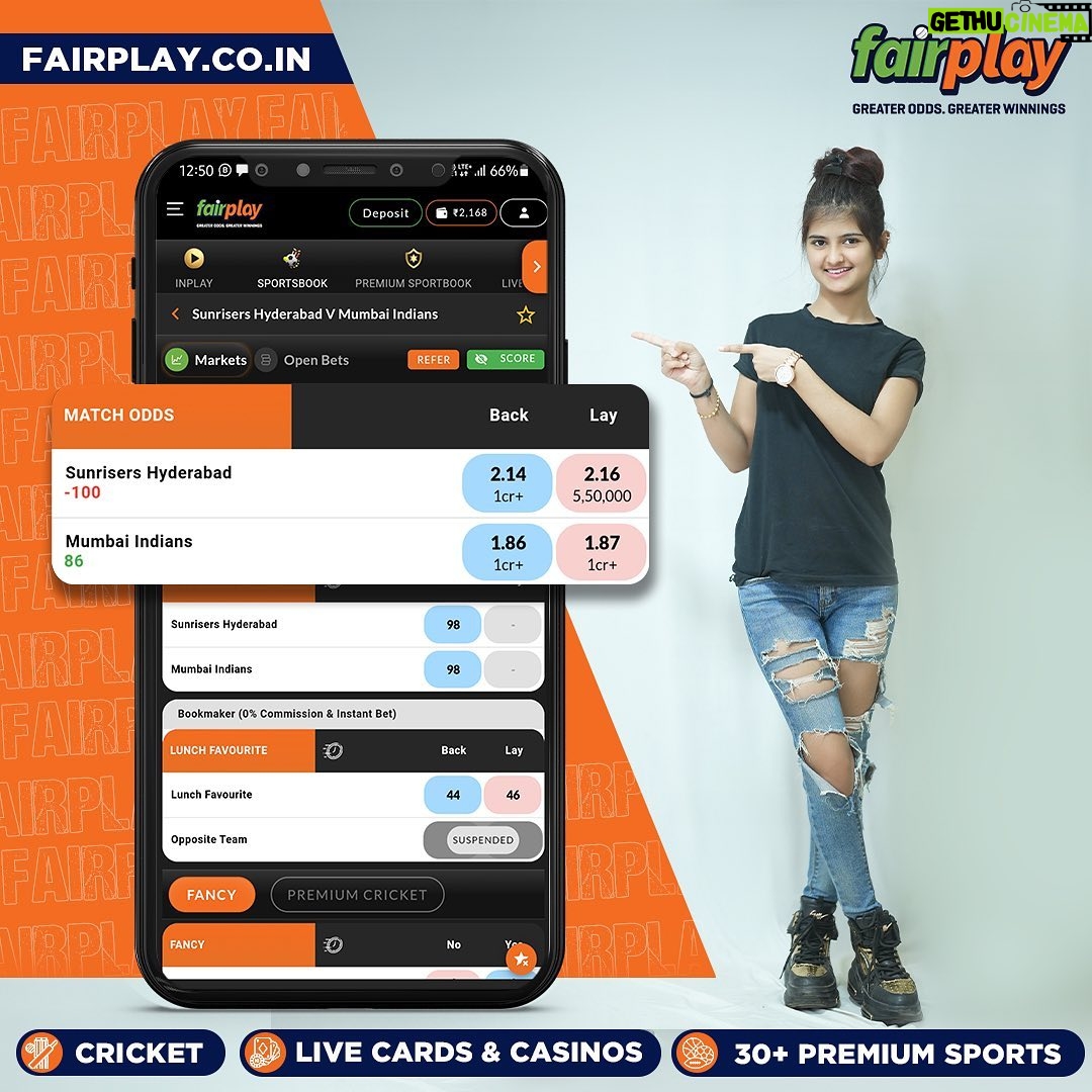Saniya Shaikh Instagram - Use Affiliate Code SANIYA300 to get a 300% first and 50% second deposit bonus. Continue earning huge profits this IPL season only with FairPlay, India's best sports betting exchange. ππBet on every IPL match and get an exclusive 5% loss-back bonus. π°π€ Plus, enjoy free live streaming of every match (before TV). πΊπ Don't miss out on the action and make smart bets with FairPlay. π Instant Account Creation with a few clicks! π€300% 1st Deposit Bonus & 50% 2nd deposit bonus with FREE GOLD loyalty status - up to 9% Recharge/Redeposit Bonus lifelong! π°5% lossback bonus on every IPL match. π Best Loyalty Plan β Up to 10% Loyalty bonus. π€ 15% referral bonus across FairPlay & Turnover Bonus as well! π Best Odds in the market. Greater Odds = Greater Winnings! π 24/7 Free Instant Withdrawals β‘Fastest Settlements within 5mins Register today, win everyday π #IPL2023withFairPlay #IPL2023 #IPL #Cricket #T20 #T20cricket #FairPlay #Cricketbetting #Betting #Cricketlovers #Betandwin #IPL2023Live #IPL2023Season #IPL2023Matches #CricketBettingTips #CricketBetWinRepeat #BetOnCricket #Bettingtips #cricketlivebetting #cricketbettingonline #onlinecricketbetting