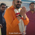 Sanjay Dutt Instagram - We were delighted to host renowned Bollywood actor Sanjay Dutt (@duttsanjay) at the BAPS Hindu Mandir, Abu Dhabi. Enchanted by the architecture and inspired by its spirit of volunteerism, which is bringing the Mandir together, he expressed his inner gratitude towards all those involved in making this historic project come to life. #AbuDhabiMandir #Harmony #Love #Peace