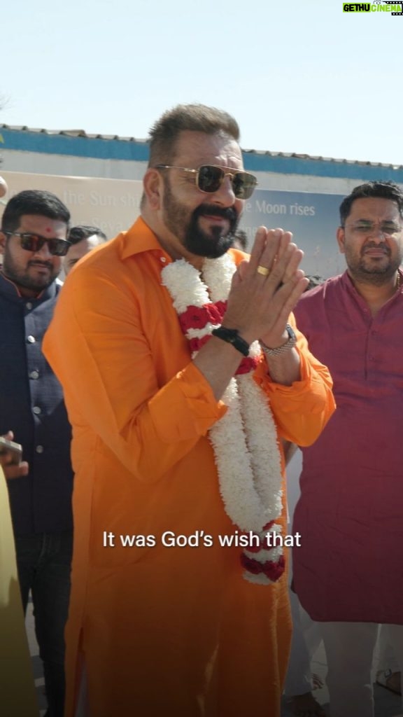 Sanjay Dutt Instagram - We were delighted to host renowned Bollywood actor Sanjay Dutt (@duttsanjay) at the BAPS Hindu Mandir, Abu Dhabi. Enchanted by the architecture and inspired by its spirit of volunteerism, which is bringing the Mandir together, he expressed his inner gratitude towards all those involved in making this historic project come to life. #AbuDhabiMandir #Harmony #Love #Peace