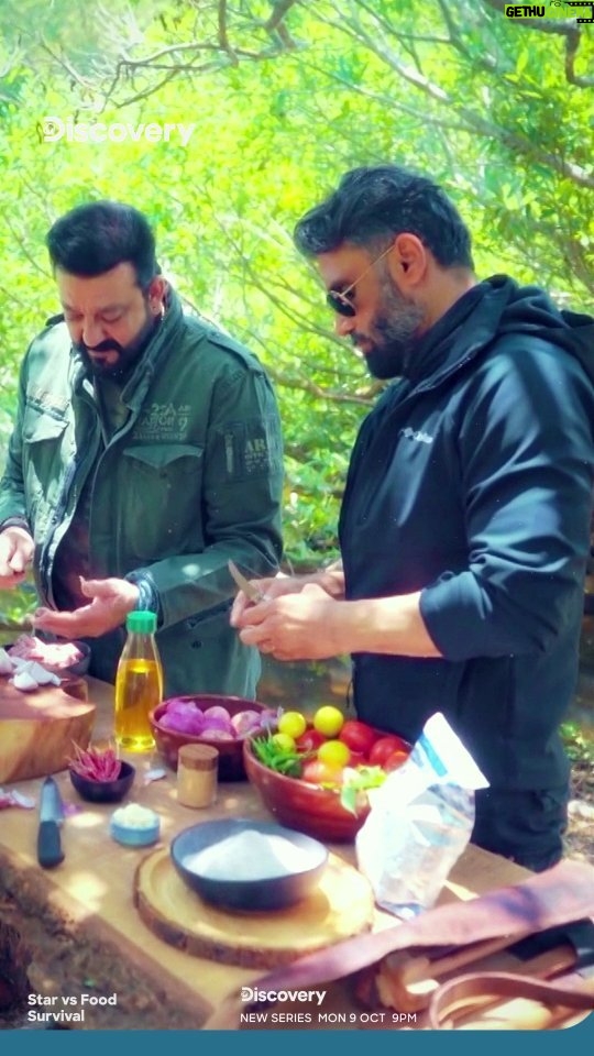 Sanjay Dutt Instagram - Star power dhamekedaar! 💥 Par kya cooking in the jungle hai inki superpower? 🎥 Star Vs Food Survival Premiering 9th Oct, Monday, 9 pm only on #DiscoveryChannelIndia and @discoveryplusIN Presenting Sponsor @policybazaar Co-powered by @tirabeauty Partnered by @kirloskar_limitless | @marutisuzukiofficial Associate Sponsor @levis_in | @dominos_india | Vanish | @flipkart @duttsanjay @suniel.shetty @ranveer.brar #DiscoveryChannelIn #DiscoveryChannel #DiscoveryChannelIndia #DiscoveryPlusIn #StarVsFood #StarVsFoodSurvival #MouniRoy #RanveerBrar #NakuulMehta #SunielShetty #SanjayDutt #AparshakthiKhurana #Survival #Adventure