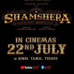 Sanjay Dutt Instagram - #Shamshera will rise! Celebrate #Shamshera with #YRF50 only at a big screen near you on 22nd July. Releasing in Hindi, Tamil and Telugu. #RanbirKapoor | @_vaanikapoor_ | @karanmalhotra21 | @yrf | #Shamshera22ndJuly Link in bio…