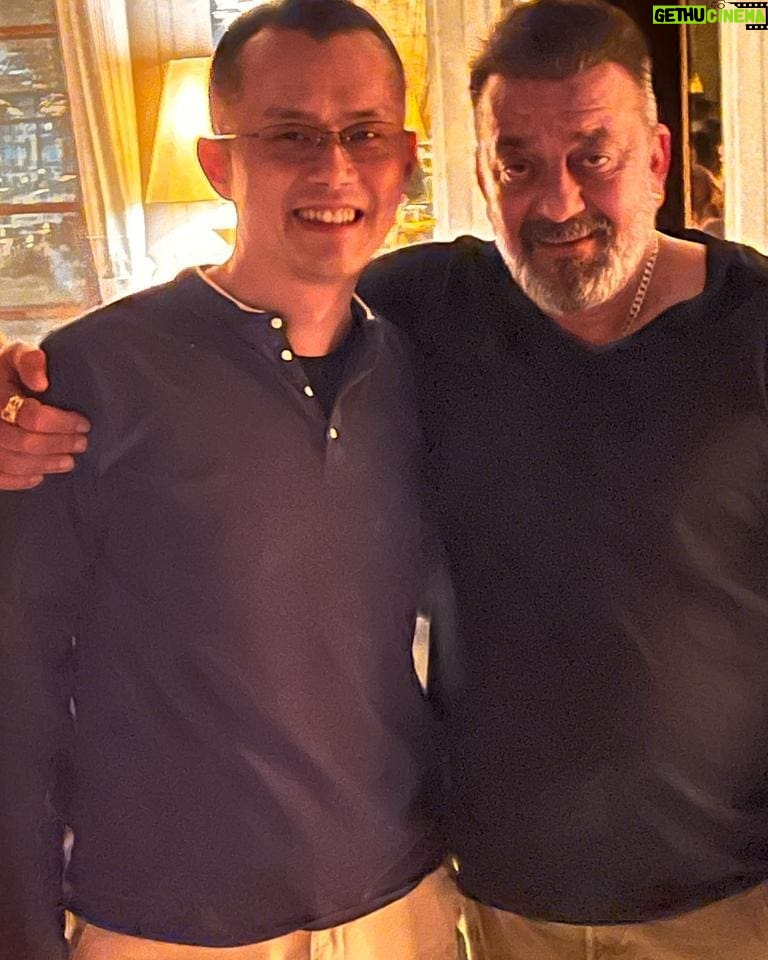 Sanjay Dutt Instagram - It was a pleasure to catch up with you my brother @changpengzhao . Hoping we meet again soon & continue having more such insightful conversations...