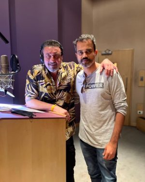 Sanjay Dutt Instagram - Adheera is back in action! The dubbing sessions are done for #KGFChapter2 and is on its way to theaters near you on 14th April 2022!