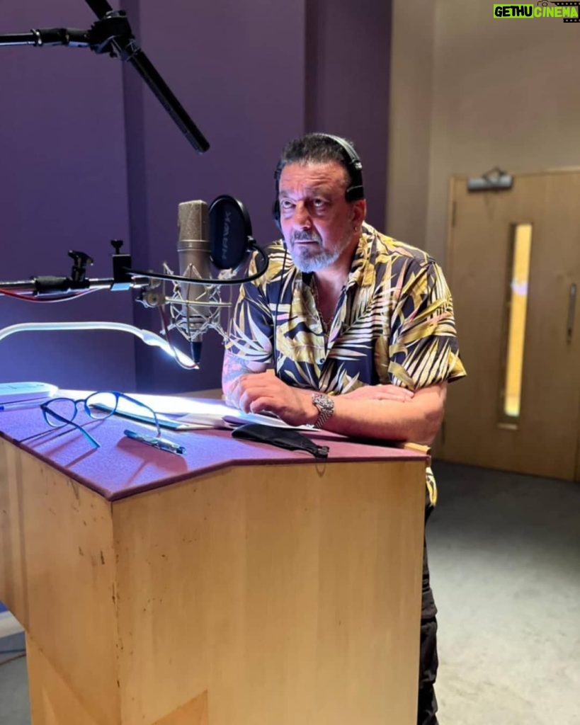 Sanjay Dutt Instagram - Adheera is back in action! The dubbing sessions are done for #KGFChapter2 and is on its way to theaters near you on 14th April 2022!