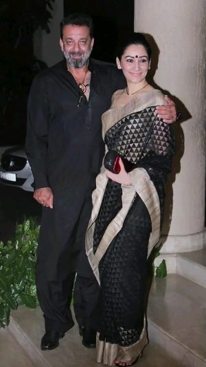Sanjay Dutt Instagram - Dear mom happy birthday and may god bless you with happiness, success and peace, thank you mom for being in my life and being my support, my strength, and mostly thank you for two beautiful children you have given me, you have stood like a rock in my life and always picked me up when I was falling, you have fought my battles with me shoulder to shoulder, I am a lucky man to have you as my wife in my life and I thank god and than you for that, thank you maa and happy birthday once again to you, love you the most in my life @maanayata