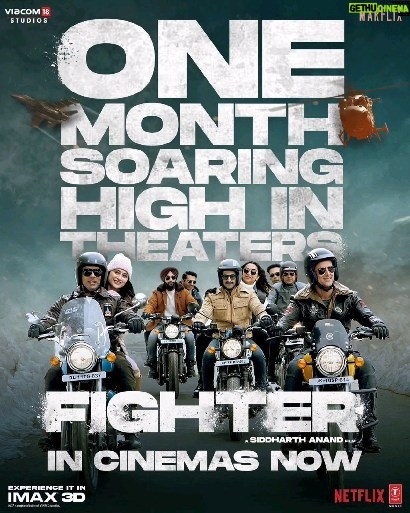 Sanjeeda Sheikh Instagram - #1monthoffighter #Fighter Forever 🇮🇳 Book tickets: https://linktr.ee/FighterBookTickets Experience on the big screen in IMAX 3D near you. @hrithikroshan @deepikapadukone @anilskapoor @S1danand #KevinVaz @ajit_andhare @mamtaanand10_10 @ramonchibb @ankupande @vishaldadlani @shekharravjiani @iamksgofficial @akshay0beroi @viacom18studios @marflix_pictures @tseries.official #FighterMovie