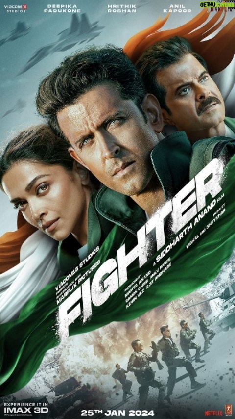 Sanjeeda Sheikh Instagram - दिल आसमान के नाम और जान देश के.. जय हिन्द! 🇮🇳 #FighterTrailer out now. #Fighter Forever #FighterOn25thJan releasing worldwide. Experience on the big screen in IMAX 3D. @hrithikroshan @deepikapadukone @anilskapoor @S1danand #KevinVaz @ajit_andhare @mamtaanand10_10 @ramonchibb @ankupande @vishaldadlani @shekharravjiani @iamksgofficial @akshay0beroi @viacom18studios @marflix_pictures @tseries.official #FighterMovie