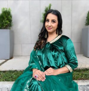 Sanjjanaa Instagram - you can truly feel like a work of art. The earth itself becomes your backdrop, providing a stunning and ever-changing canvas to showcase your beauty.

With each step i take on this magnificent planet, i become one with nature, seamlessly blending into the breathtaking landscapes around me . The vibrant colors of the flowers and the gentle caress of the wind against your skin all contribute to the masterpiece that makes these potraits so beautiful . 

And when it adds the touch of elegance and style that comes from wearing outfits from @momzjoy, it elevates my presence to a whole new level. Their beautiful designs accentuate my natural grace and embrace me evolving form, allowing me to feel confident and radiant as i embrace the world as my studio.

Whether it's a flowing dress that mirrors the movement of the waves, or a vibrant top that echoes the velvety hues of a sunset, each outfit from @momzjoy becomes a brushstroke on the canvas of my life. It enhances my beauty and celebrates the miracle of life growing with me .

So, as you all explore the vast wonders of the earth, remember to embrace your own beauty and express it through the artistry of fashion. Let the earth be your studio, and let @momzjoy be your partner in creating unforgettable moments of beauty and style.

Follow my son @princealarik & my team ... 
hairstylist @makeoverby__divya , my make up artist @magical_makeoverbygayihari. ❤️