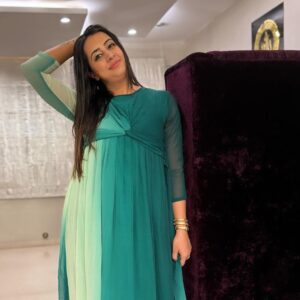 Sanjjanaa Instagram - Parenthood is indeed a journey filled with challenges and sacrifices, but it also brings countless joys and beautiful moments. It’s wonderful to see how effortlessly comfortable my outfit from @momzjoy looks while i am holding my baby in my arms. This showcases the versatility and practicality of clothing designed for @momzjoy , allowing me to attend various events while still being able to care for your little one with ease. Parenthood teaches us to embrace every moment and find beauty in the chaos. Enjoying these precious times with my baby and yet look super stylish like a Mom #diva wearing stylish attires from  @momzjoy ! 

As an actress, my life has been consumed by self-centeredness, solely dedicated to my career, personal aspirations, and ambitions in the past. But, oh, how everything shifted when my beloved son, @PrinceAlarik, graced my existence with his presence.

As I stepped into the realm of motherhood, a beautiful transformation occurred within me. It was as if a veil had been lifted, revealing a profound shift in my perspective. Suddenly, the needs and happiness of my precious child became the centerpiece of my world, eclipsing my own dreams and aspirations. This profound metamorphosis had far-reaching effects, intertwining with every facet of my existence. From the choices I made in my professional journey to the way I managed my time, everything now revolved around nurturing and cherishing my little one. With tender devotion, I embraced the path of motherhood, prioritizing the bonds of my cherished family above all else.

The overwhelming bliss and deep affection that fills my heart for my beloved son are beyond measure. Every single moment spent with him holds profound significance, as I treasure the precious milestones and witness his remarkable growth and development ...