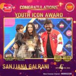 Sanjjanaa Instagram - WOW CINEMAS CHANNEL AND SUPER CINEMAS CHANNEL PROUDLY AWARDED "YOUTH ICON AWARDS 2024" TO SHIVANI ON 4TH FEB 2024 Congratulations!!!!!!!!!!!!!!! @shivaninaveenofficial14 wow cinemas channel organised India's biggest Reels awards show and Talents show pH:9606022306 #wowcinemaschannel #wowreelschannel #youthiconaward #wowcinemas #reelsaward #sanjanagalrani #actor #sandalwood #actress #talents #karnataka #reels #viralreels #avinash #avinaash #kannada #supercinemaschannel Bangalore, India