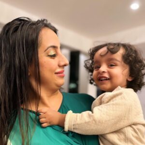 Sanjjanaa Instagram - Parenthood is indeed a journey filled with challenges and sacrifices, but it also brings countless joys and beautiful moments. It’s wonderful to see how effortlessly comfortable my outfit from @momzjoy looks while i am holding my baby in my arms. This showcases the versatility and practicality of clothing designed for @momzjoy , allowing me to attend various events while still being able to care for your little one with ease. Parenthood teaches us to embrace every moment and find beauty in the chaos. Enjoying these precious times with my baby and yet look super stylish like a Mom #diva wearing stylish attires from  @momzjoy ! 

As an actress, my life has been consumed by self-centeredness, solely dedicated to my career, personal aspirations, and ambitions in the past. But, oh, how everything shifted when my beloved son, @PrinceAlarik, graced my existence with his presence.

As I stepped into the realm of motherhood, a beautiful transformation occurred within me. It was as if a veil had been lifted, revealing a profound shift in my perspective. Suddenly, the needs and happiness of my precious child became the centerpiece of my world, eclipsing my own dreams and aspirations. This profound metamorphosis had far-reaching effects, intertwining with every facet of my existence. From the choices I made in my professional journey to the way I managed my time, everything now revolved around nurturing and cherishing my little one. With tender devotion, I embraced the path of motherhood, prioritizing the bonds of my cherished family above all else.

The overwhelming bliss and deep affection that fills my heart for my beloved son are beyond measure. Every single moment spent with him holds profound significance, as I treasure the precious milestones and witness his remarkable growth and development ...