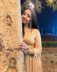 Sanjjanaa Instagram - This maternity friendly gold beautiful dress from India's number one maternity brand, @momzjoy , is truly stunning and looks absolutely stunning on me ! This dress has been specifically designed to cater to the needs of pregnant women & also goes very well on voluptuous woman like me, ensuring both comfort and style . the dress is designed with a maternity-friendly silhouette. It takes into consideration the changes that occur in a woman's body during pregnancy, such as a growing belly and fluctuating bust size. The dress provides ample room for your bump to grow comfortably, allowing you to move freely without any constraints and also most importantly, it is feeding friendly once your infant arrives. Additionally, the fabric used in this dress is carefully selected to ensure utmost comfort. It is soft, breathable, and stretchy, providing a gentle embrace to our changing body . The design of the dress is both fashionable and functional. It may feature a wrap-style front, or an empire waistline, all of which accentuate to woman’s beautiful curves and create a flattering silhouette. The dress may also include discreet nursing access, allowing you to breastfeed your baby conveniently while maintaining your style. As India's number one maternity brand, Momzjoy prioritizes the needs and desires of pregnant women, ensuring that their clothing not only meets the highest quality standards but also reflects the latest fashion trends. Their attention to detail and commitment to creating maternity-friendly designs is evident in this gold beautiful dress. Overall, this maternity dress from Momzjoy is a perfect choice, combining the elegance of gold with the comfort and functionality required during pregnancy. You can confidently wear this dress for various occasions, whether it's a special event, a party, or a casual outing, knowing that you look absolutely stunning and feel comfortable at the same time. - @sanjjanaagalrani Karnataka, Bangalore