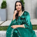 Sanjjanaa Instagram - you can truly feel like a work of art. The earth itself becomes your backdrop, providing a stunning and ever-changing canvas to showcase your beauty. With each step i take on this magnificent planet, i become one with nature, seamlessly blending into the breathtaking landscapes around me . The vibrant colors of the flowers and the gentle caress of the wind against your skin all contribute to the masterpiece that makes these potraits so beautiful . And when it adds the touch of elegance and style that comes from wearing outfits from @momzjoy, it elevates my presence to a whole new level. Their beautiful designs accentuate my natural grace and embrace me evolving form, allowing me to feel confident and radiant as i embrace the world as my studio. Whether it's a flowing dress that mirrors the movement of the waves, or a vibrant top that echoes the velvety hues of a sunset, each outfit from @momzjoy becomes a brushstroke on the canvas of my life. It enhances my beauty and celebrates the miracle of life growing with me . So, as you all explore the vast wonders of the earth, remember to embrace your own beauty and express it through the artistry of fashion. Let the earth be your studio, and let @momzjoy be your partner in creating unforgettable moments of beauty and style. Follow my son @princealarik & my team ... hairstylist @makeoverby__divya , my make up artist @magical_makeoverbygayihari. ❤️ Karnataka, Bangalore