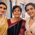 Sanya Malhotra Instagram - Silloo 💕 I feel honored to be a part of SamBahadur, yesterday at the trailer launch my heart was filled with pride and joy. So grateful to have gotten this opportunity to play Silloo Manekshaw, to meet Maya Manekshaw ji, and to see my co-actors shine so brightly. @vickykaushal09 @fatimasanashaikh you guys are inspiring. Thank you @meghnagulzar ma’am for making me a part of this 💕