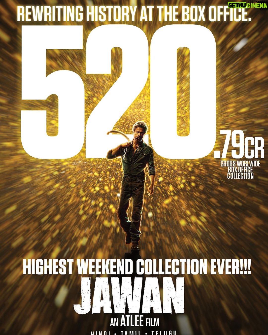 Sanya Malhotra Instagram - Your love for Jawan has clearly made history in Indian Cinema! 🔥 Have you watched it yet? Go book your tickets now! https://linktr.ee/Jawan_BookTicketsNow Watch #Jawan in cinemas - in Hindi, Tamil & Telugu.