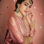 Sara Ali Khan Instagram – Thank you Badi Amma for the loveliest traditional Zardosi gold border 👸
Everyone knows she’s the epitome of grace and royalty- everyone always adored her 🥰
Thank you @manishmalhotraworld @manishmalhotra05 for recreating this style, adding your sparkle and giving it order 💝✨
And thank you @______iak______ for just being the most regally handsome brother in @raghavendra.rathore and posing with your sister who behaves like a recorder 🤣📹📸
And of course @rohanshrestha @adrianjacobsofficial @aasifahmedofficial a heartfelt special thanks is totally in order 🙏🏻🤗🫂