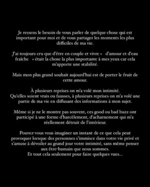 Sarah Fraisou Instagram - Tout est écrit dans ce post 😢 💔