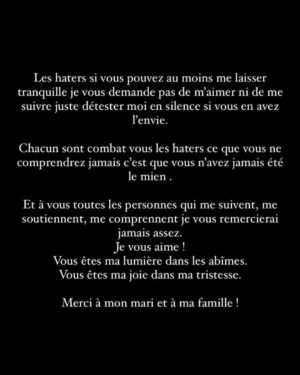 Sarah Fraisou Instagram - Tout est écrit dans ce post 😢 💔