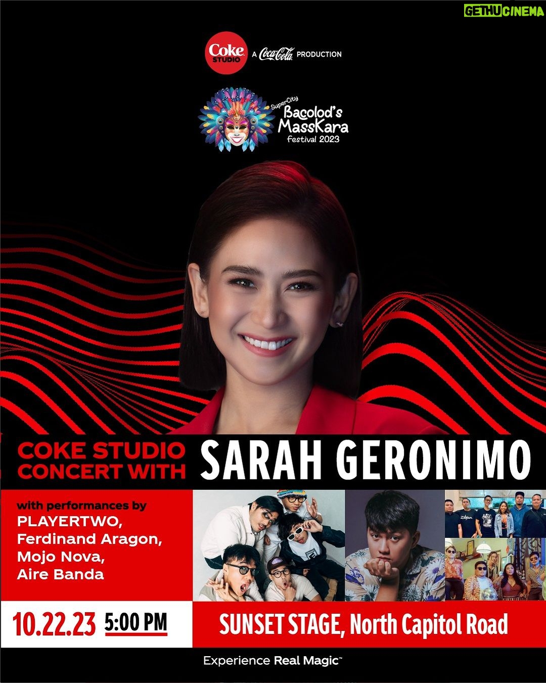Sarah Geronimo Instagram - Maayong adlaw, Bacolod! Excited na akong maki-fiesta sa inyo! Experience the magic of Pinoy music with me and some of OPM's new gen artists at the #CokeStudioMassKaraFestival tomorrow, October 22 at the Sunset Stage, North Capitol Road. See you there! #CokeStudioPH