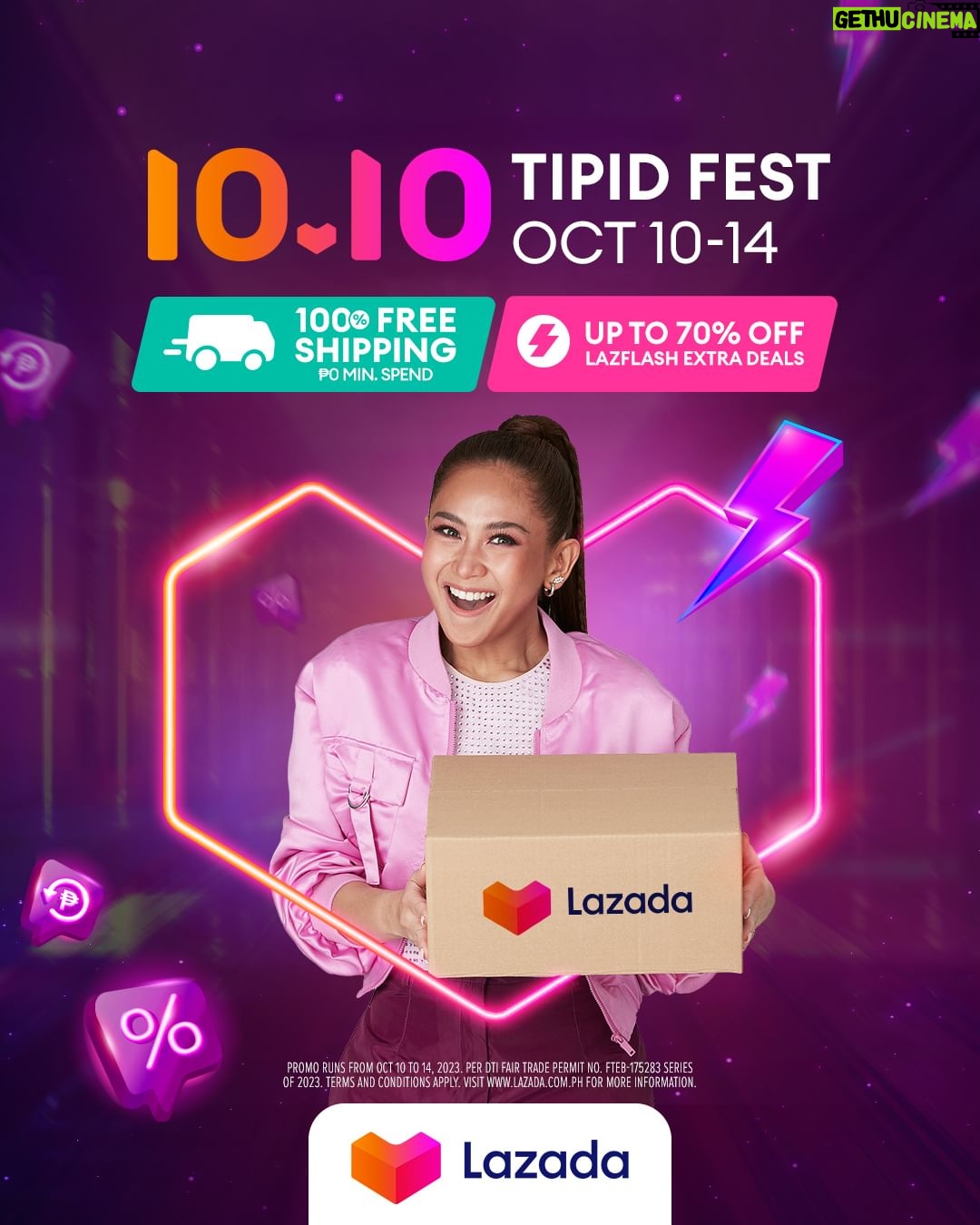 Sarah Geronimo Instagram - I’ve made my Choice with @lazadaph! Sure na makakatipid ka when you pick any 3 from ₱99 deals plus when you buy more, you save more. Wait, there’s more! You can also enjoy 100% off free shipping with no minimum spend and up to ₱1,000 cashback. Oh san ka pa?! Check out na sa #ChoiceOnLazada! #LazadaTipidFest #LazadaPH1010 #LazadaPH