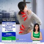 Sarah Geronimo Instagram - Dahil lumalamig ‘pag tag-ulan, minsan sumasakit ang ating katawan. Kaya kailangan natin ng pain relief. I use Methyl Salicylate + I-Menthol + Tocopherol Acetate (Vitamin E) dl-Camphor (Salonpas) to soothe my body pain. ASC Ref Code H0043N081523S