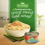 Sarah Geronimo Instagram – Food ang isa sa mga nagpapakilig sa akin! Lalo na yung dish na may spicy twist! 🥰

Kaya in our Love Kitchen, hindi mawawala ang San Marino Corned Tuna Spanish Style kasi punong-puno ng spicy-sweet tuna sarap. Ibang level ang sarap ng tuna fried rice namin. 😋💚

Try ninyo na rin!✨