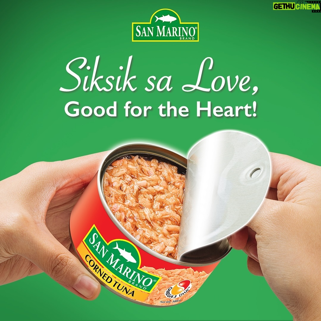 Sarah Geronimo Instagram - Deserve mo ang siksik sa laman at siksik sa love na #SanMarinoCornedTuna π It's rich in Omega-3 kaya good for the heart π #SiksikAngSanMarinoCornedTuna #PunongPunoNgTunaSarap #SanMarinoLoveKitchen