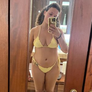 Sarah Jeffery Instagram - *Give a good old swipe to keep it real* I’m on the most stunning vacation rn. Truly breathtaking. And still, I spend most of my waking hours absolutely tormenting myself over my body. I have tried it all. Diets, over exercising, body positivity, punitive behavior towards myself, food restriction. The thing I have found that helps me the most, is finding people who relate to me, who struggle like me, and following their personal journeys. There are a lot of influencers and bloggers out there who are carrying the body neutrality movement on their backs, keeping it real every day, and I am so, so grateful for them and their dedication to making sure others know they aren’t alone. I started working on my first TV show at 15 years old and one of the first things I heard was “the camera adds 10 pounds. So you know, make sure you account for that.” I’ve had costume designers body shame me, and tell me “at least having the flu means you’ve lost weight”. And let me tell you, one thing I’m not looking forward to when this strike is over is getting back into wardrobe fittings, should I be so lucky to be working. The epitome of anxiety and shame, when they say we need to go up another size. All of this to say, I want to add to the conversation and I hope this helps even one person. I’m not searching for pity -trust me I give enough of that to myself 😂 - just a hope that this helps the people constantly slaying the dragon that is BDD and body image issues.