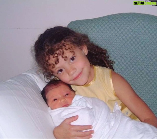 Sarah Jeffery Instagram - Iām so happy we shoot the shit together now. 20 years ago it was just me wiping up your shit. Happy Birthday @nylaleejeffery, being your older sis is one of my fave things about life š