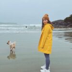 Sarah Jeffery Instagram - dog mom activated @pacificsands Pacific Sands Beach Resort