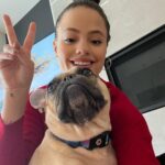 Sarah Jeffery Instagram – what animal is Monty? comment below and lmk ❤️