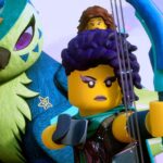 Sarah Jeffery Instagram - #ad LEGO DREAMZzz™ premieres in less than an hour! Head to the link in my bio to catch the world premiere on YouTube! Also currently available to stream on Netflix and Amazon Prime 💛 swipe to see my girl Zoey in action 🏹