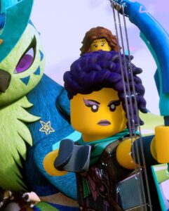 Sarah Jeffery Instagram - #ad LEGO DREAMZzz™ premieres in less than an hour! Head to the link in my bio to catch the world premiere on YouTube! Also currently available to stream on Netflix and Amazon Prime 💛 swipe to see my girl Zoey in action 🏹