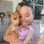 Sarah Jeffery Instagram - everyone meet ✨DORY✨ 🥹 I met Dory in Mexico thru the incredible @wetnosesrescue in Punta Mita and was immediately obsessed. Everyone at Wet Noses Rescue are so passionate about the work they do and the lives they save and I can’t thank them enough for bringing this little angel into my life and getting her to me! Will also be calling her Dobby girl bc the EARS 😭 Little nervous about introducing her to my sweetest baby first child Monty, but I have high hopes. Lmk if you have any suggestions for the first meeting 😂 xx #adoptdontshop