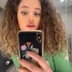 Sarah Jeffery Instagram – kids used to tell me it looked like I put my finger in a light socket- I bet u wish u had my volume now 😚😚😚