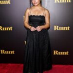 Sarah Jeffery Instagram - Last night I had the honor of joining Cameron’s family and friends to see the premiere of his final performance in Runt. To say I’m proud is to say the least. Please go see his beautiful performance and this meaningful, important film. Oh and if you like this outfit… stay tuned. I may just be auctioning it off for a special cause 🥰#Runt